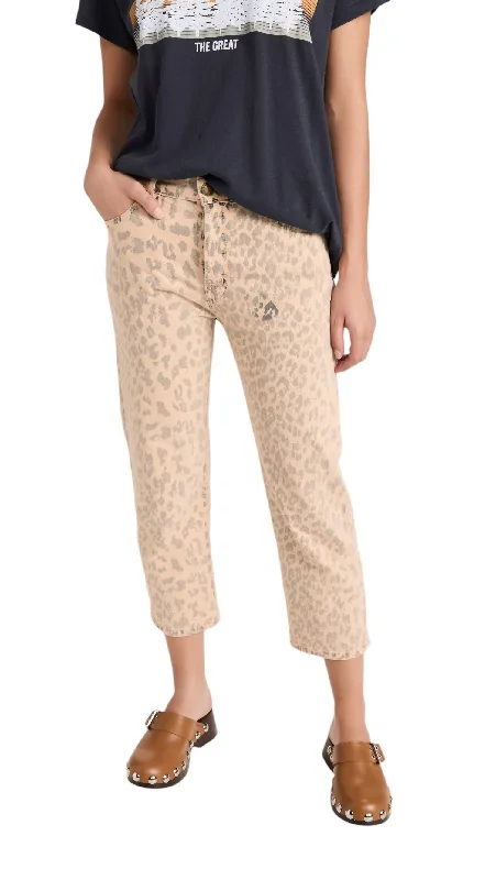 Women's Date Night Outfit The Wayne Jean In Vintage Leopard