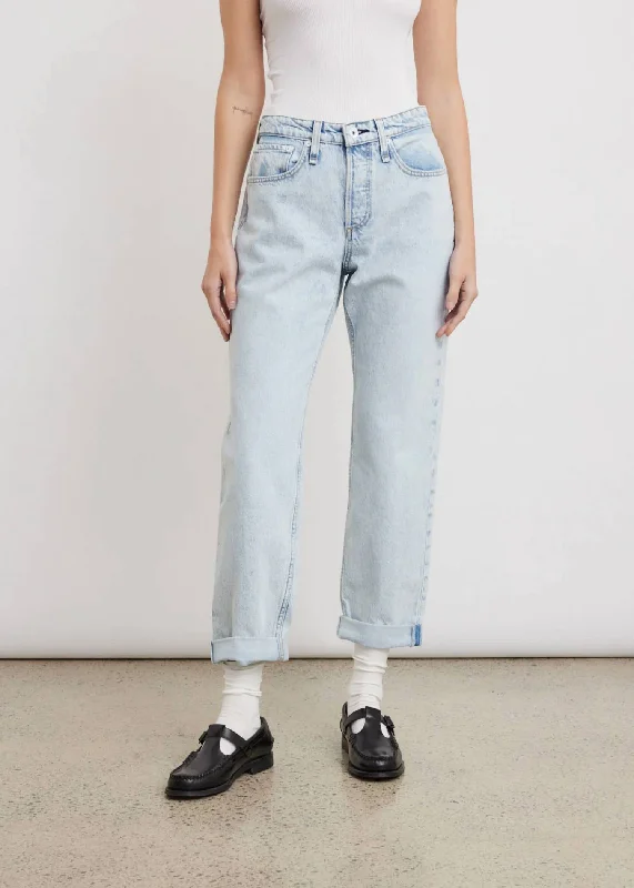 Luxury Women's Fashion Rosa Mid-Rise Boyfriend Jeans In Mica