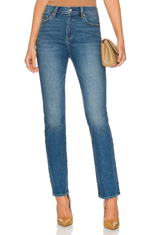 Workwear Fashion for Women Monroe High Rise Cigarette Jeans In Leon