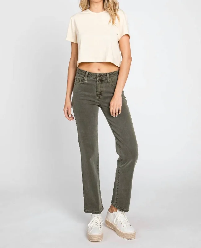 Formal Clothing For Women Moss Denim Jeans In Green