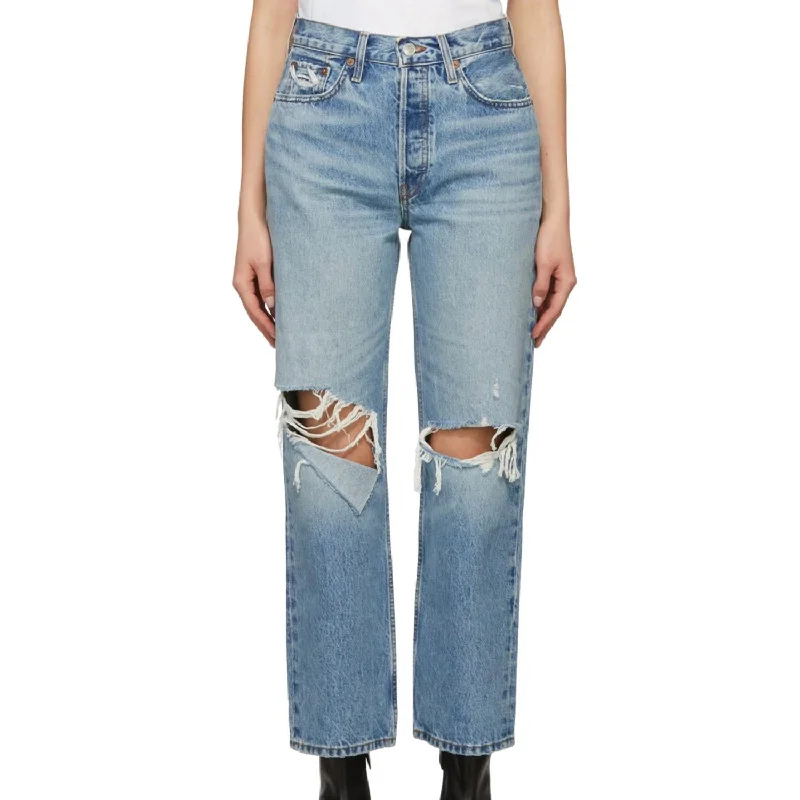 Fashion-forward Women's Clothing 90's Crop Low Slung Jeans In Medium Raf