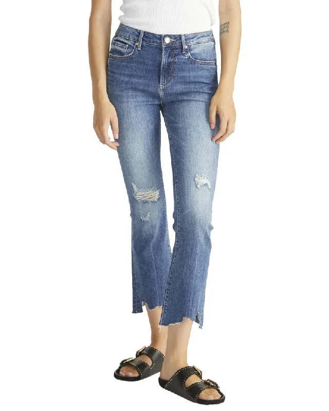 Best Clearance Sales Right Now Driftwood Jeans Roxy Dark Wash Crop Flare Jean