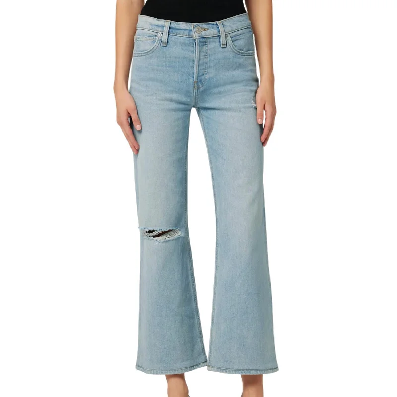 Women's Clothes For The Office Rosie High-Rise Wide Leg Ankle Jean In Memory