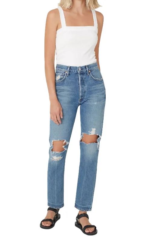 Best Online Women's Boutiques Charlotte Crop Straight Leg Jean In Soiree