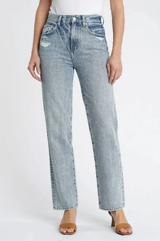 Fashion-forward Women's Wear Cassie Super High Rise Straight Leg Jeans In Bowery