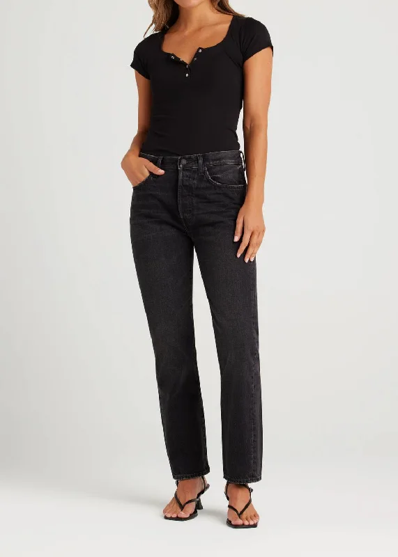 Women's Athletic Outfit Tash Crop Jean In Irony
