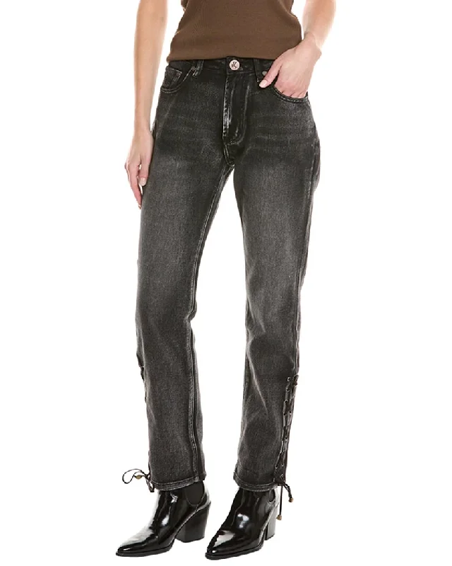 Affordable Online Boutiques One Teaspoon Awesome Baggies Faded Black High Waist Straight Jean