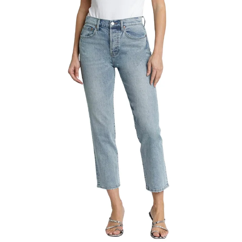 Plus Size Women's Fashion and Clothing Charlie High Rise Straight Leg Jean In Crawford