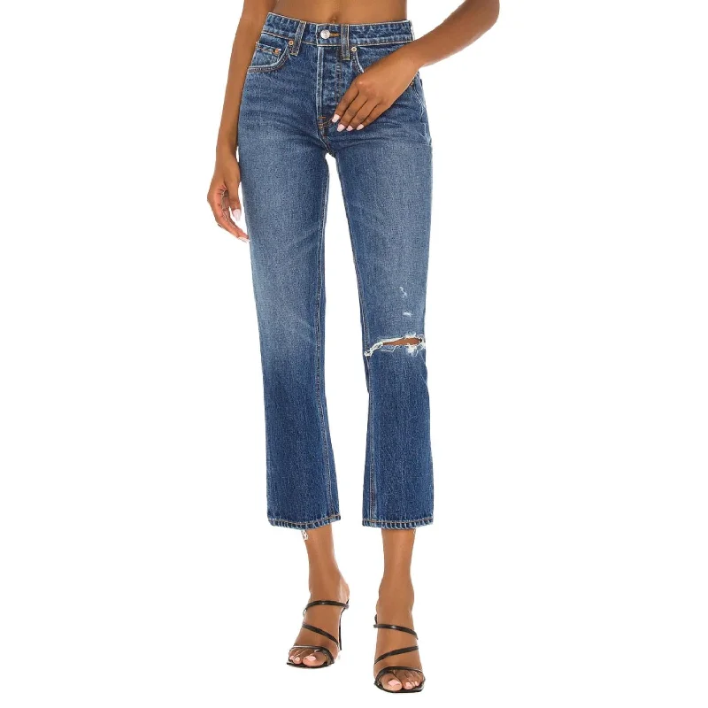 Timeless Women's Clothes Karolina High Rise Straight Crop Jean In Midtown