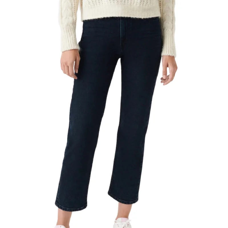Comfortable Women's Clothing Deen Straight Jean In Blue/black