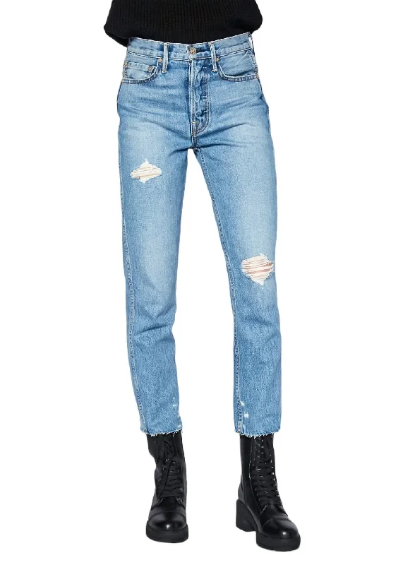 Affordable Women's Garments Eve High Rise Crop Slim Straight Jean In Riverside