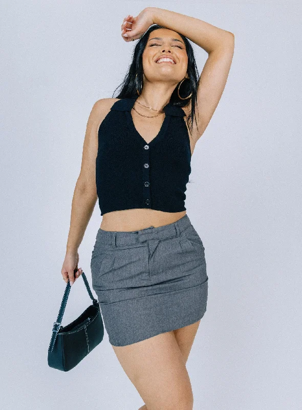 Women's Fashion Clothing Lillian Mini Skirt Grey