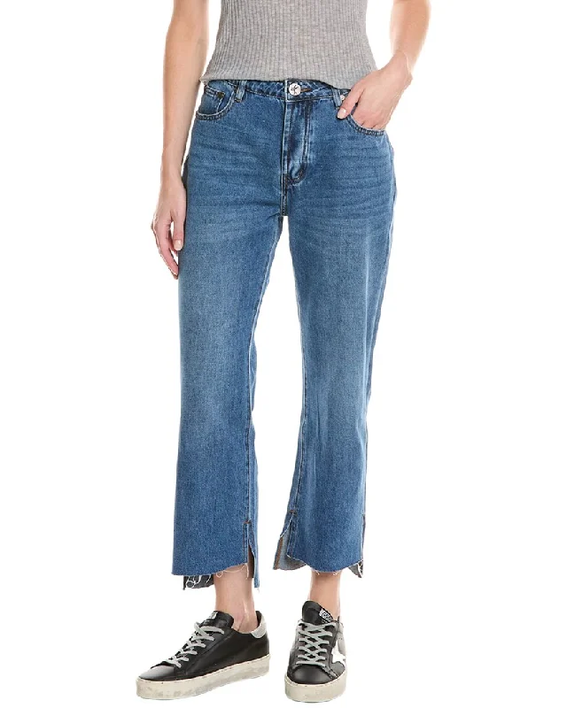 Trendy Women's Apparel for All Seasons One Teaspoon Hooligans Bay Blue Relaxed Jean