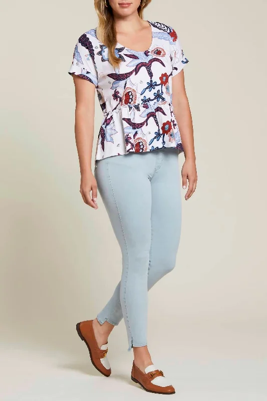 Flash Discount Pull On Jean In Pearl Blue