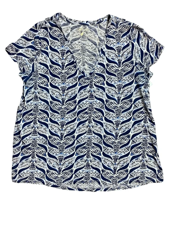 Women's High-Fashion Attire Top Short Sleeve By Lilly Pulitzer Size L