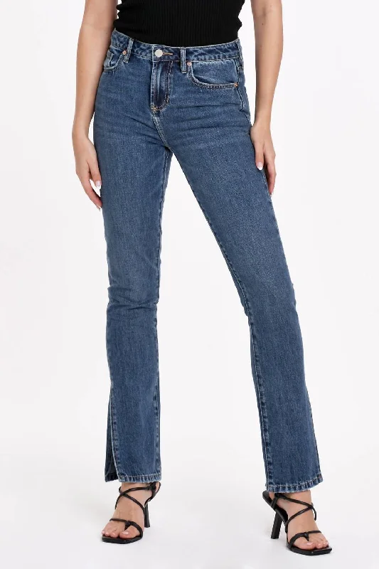 Women's Clothing For Special Occasions Blaire High Rise Slim Straight Denim In Romeland