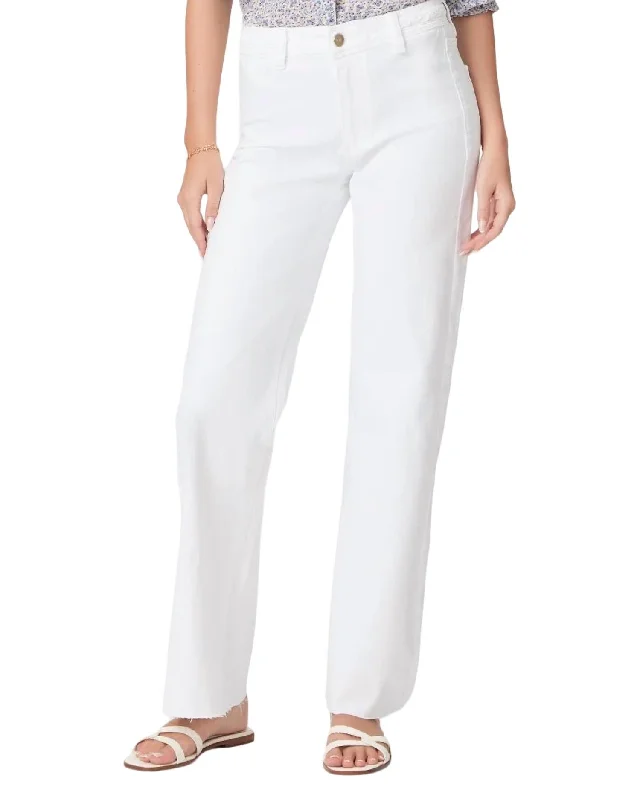 Women's Formal Event Outfit Leenah High Rise Braid Jeans In Crisp White