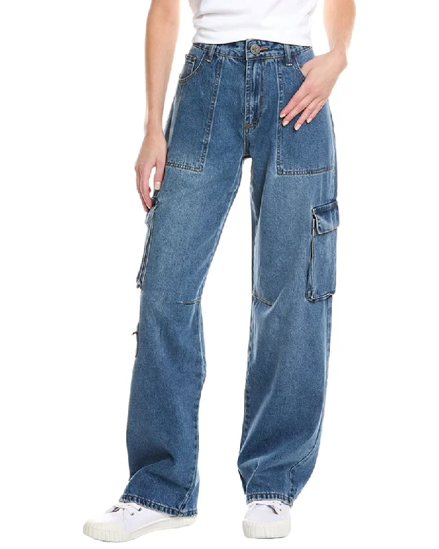 Unique Women's Fashion Pieces One Teaspoon Jackson Rosewood Wide Leg Jean