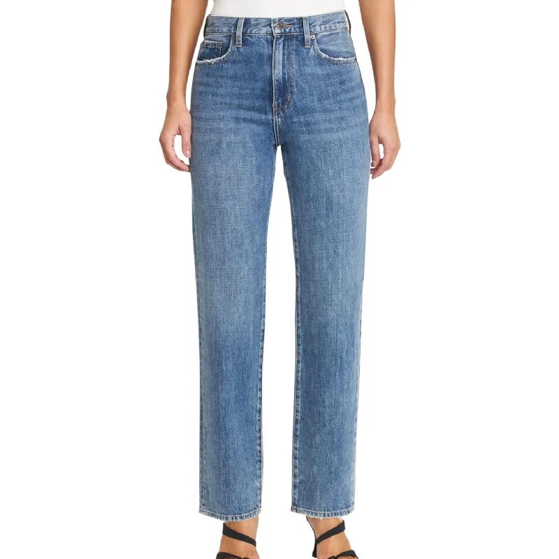 Shop Ladies Clothes Cassie Super High Rise Straight Jeans In Tilburry