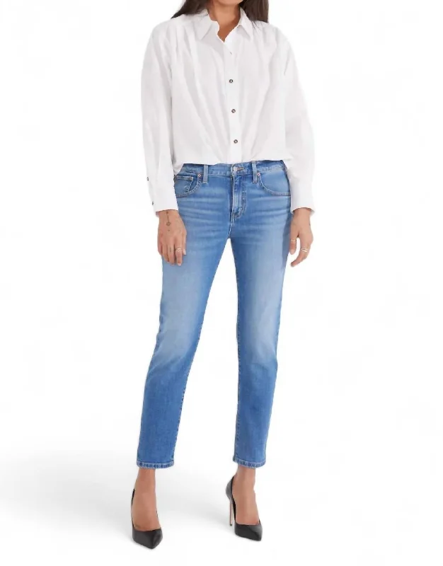 Women's Occasion Wear Apparel Sierra Slim Straight Jean In Supersonic