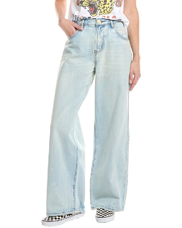 Women's Casual and Dressy Outfits One Teaspoon Jackson Kansas Blue Wide Leg Jean