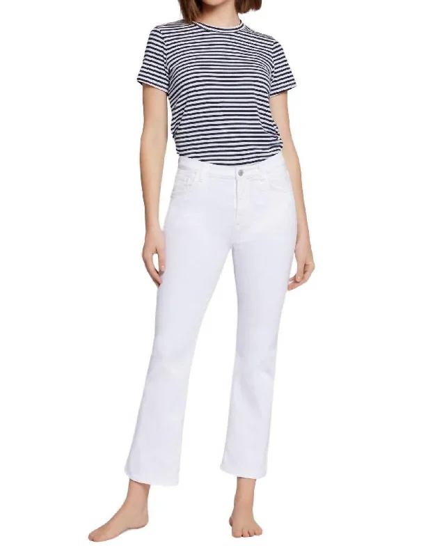 Women's Clothes And Garments Boulevard Bootcut Jean In Optic White