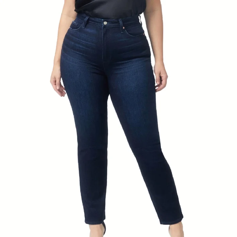 Women's Professional Attire Knockout Ultra High Rise Straight Leg Jean In Solstice