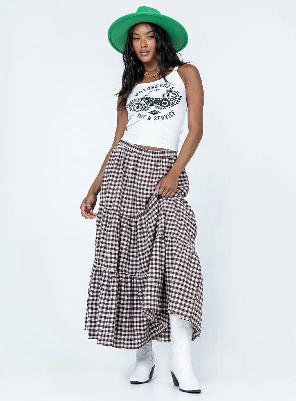 Flash Sale Online Hale Midi Skirt Brown