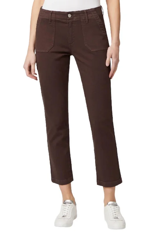 Vintage-Inspired Garments Mayslie Straight Jean In Rich Chocolate