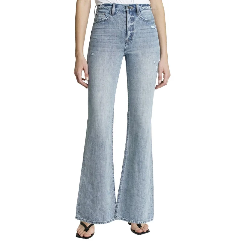 Chic Women's Clothing Stevie High Rise Flare Jean In Ruthless