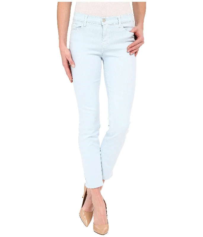 Women's Holiday Outfit J Brand Cropped Rail Cotton Skinny Jeans Winter Sky