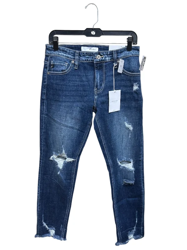 Women's Functional Outfit For Outdoor Activities Jeans Boyfriend By Kancan In Blue Denim