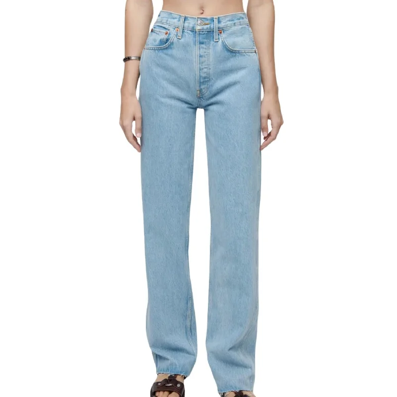 Relaxed Fit Women's Fashion 90's High Rise Loose Jean In Naf