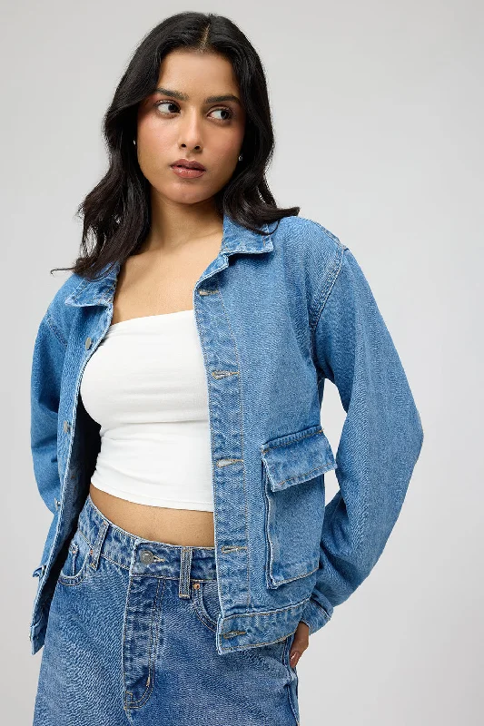 Clothing Sales Steel Blue Cargo Jacket