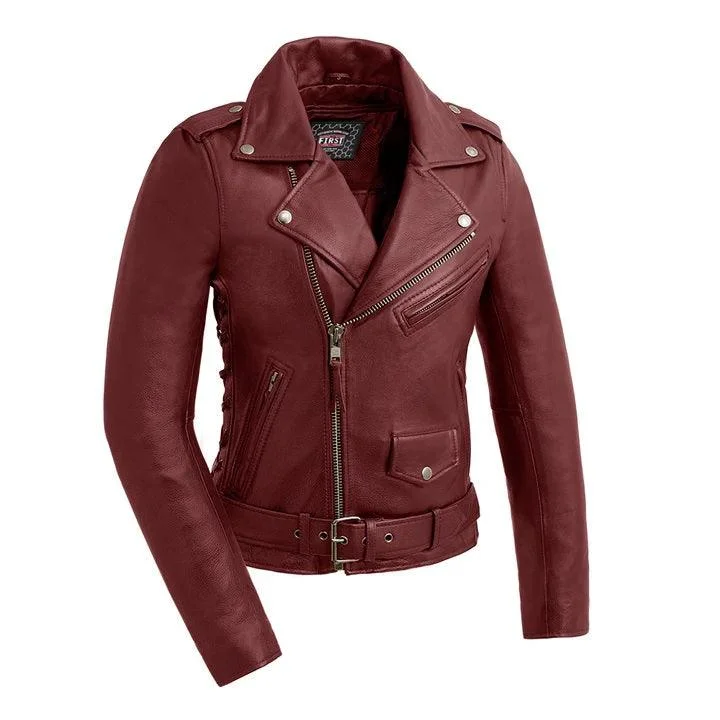 Women's Evening Attire Popstar - Women's Motorcycle Leather Jacket