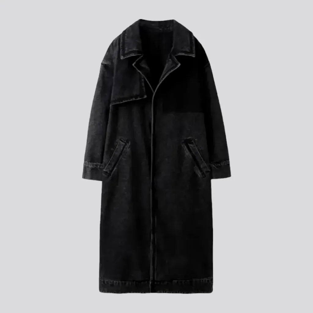 Women's Trendy Apparel Winter v-neck jean coat
 for ladies