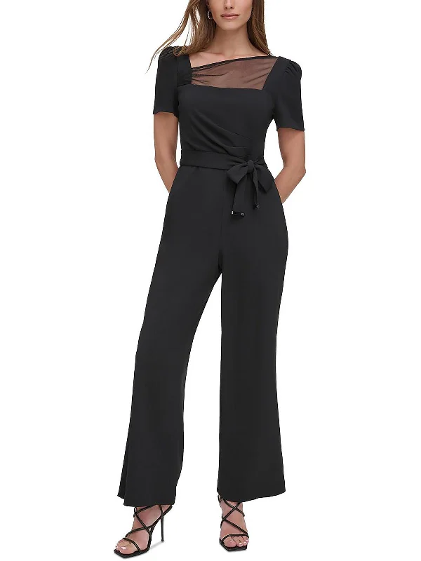 Online Boutiques Best Womens Illusion V-Neck Jumpsuit