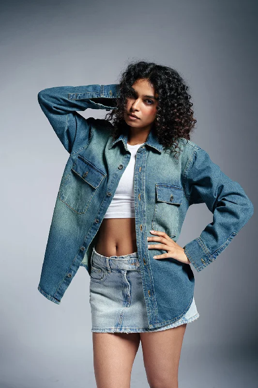 High Street Women's Fashion for Trendy Shoppers Glacier Bay Women's Denim Jacket