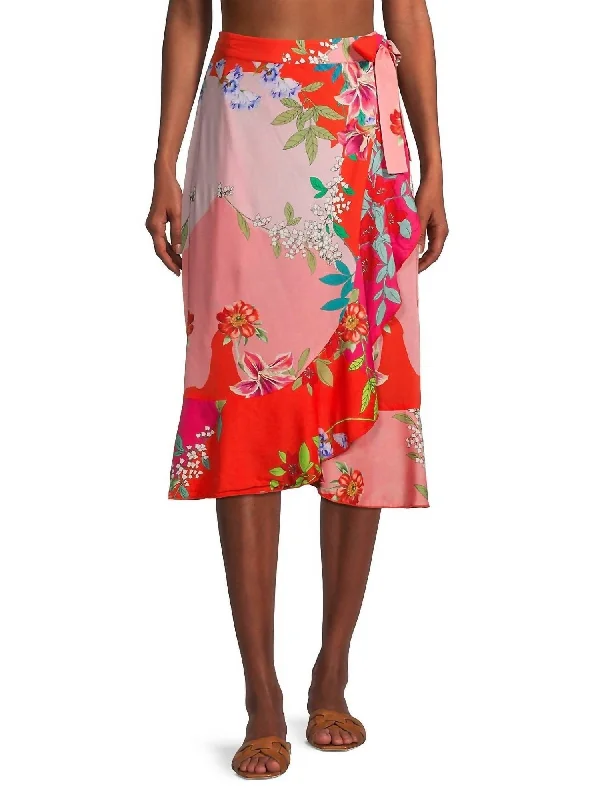 Women's Casual and Dressy Outfits Nanya Wrap Skirt Cover Up In Multi