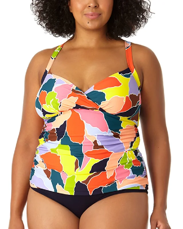 Women's High-Fashion Garments Anne Cole Halter X Back Tankini