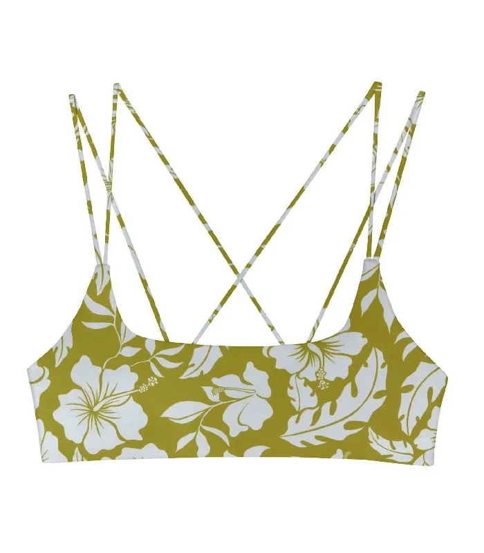 Formal Garments For Women Alapio Multi String Cross Back In Waikiki Sunbeam