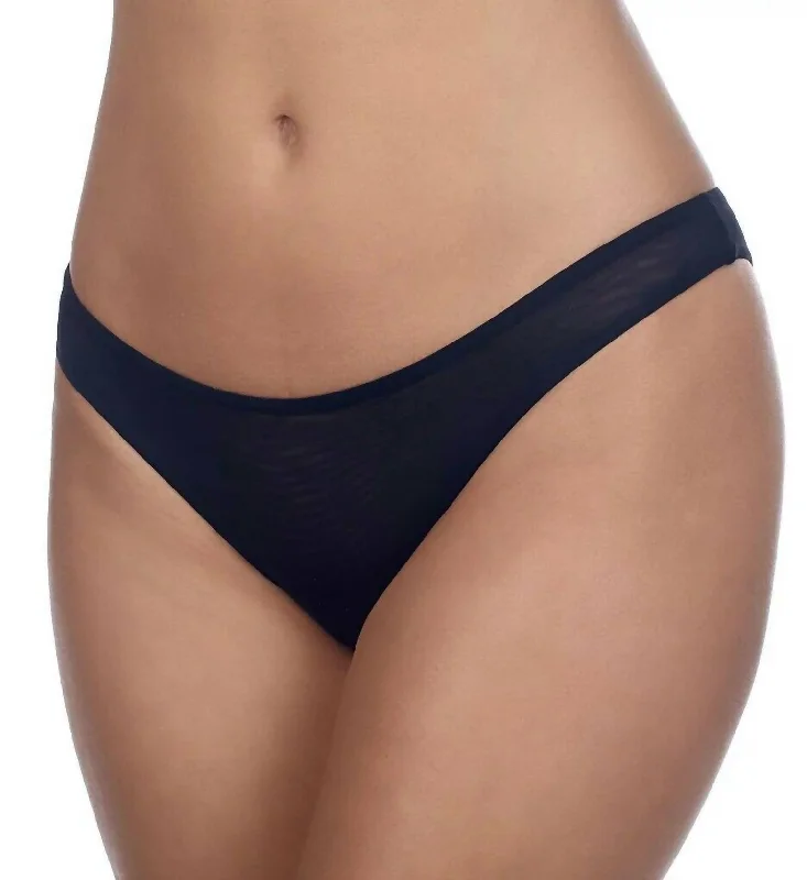 Women's Clothing Natacha Low Cut Bikini Panty In Black