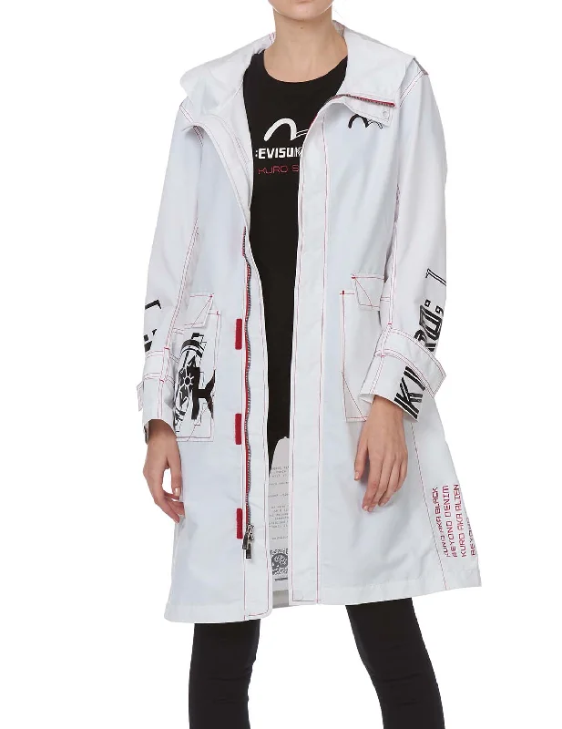Women's Street Style Casual Wear Space Lab Coat