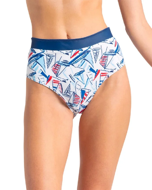 Women's Clothing For Holiday Travel Cabana Life Sailboat Reversible Bikini Bottom