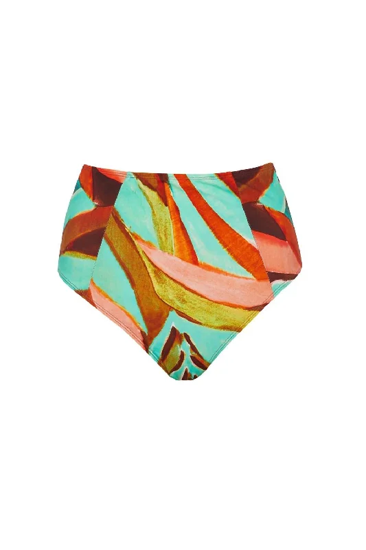 Women's Vintage Garments Micha Swim Bottom In Tropical Coral