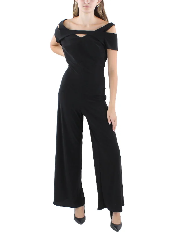 Weekend Sale Petites Womens Solid Polyester Jumpsuit
