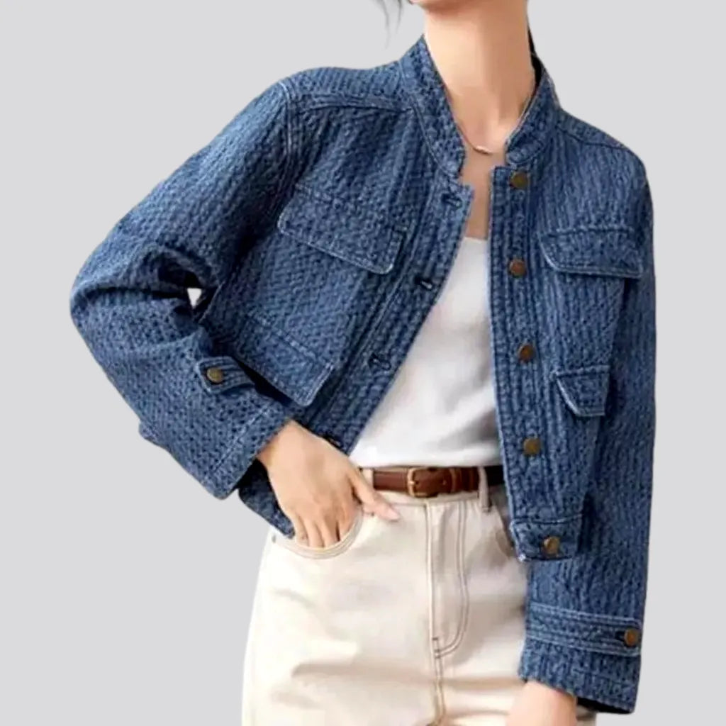 Flash Discount Boho short women's denim jacket