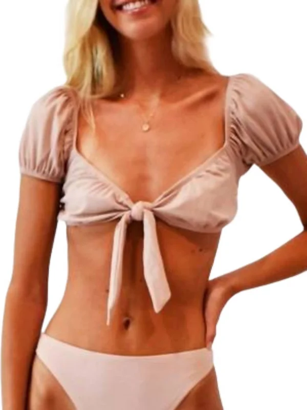 Affordable Trendy Clothes For Women The Breelyn Bikini Top In Sandy Rose