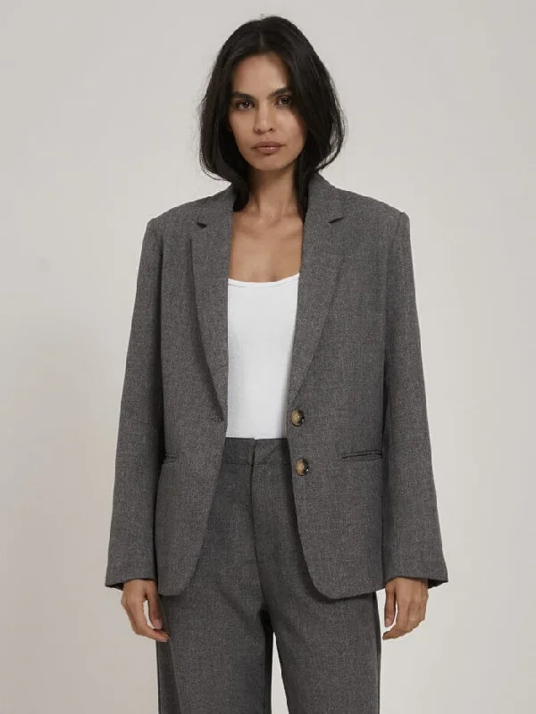 Flash Discount Gabrielle Blazer - Steel Grey
