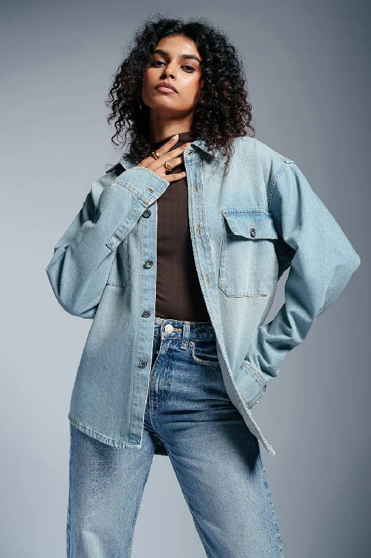 Women's Clothing For Travel Frost Blue Women's Denim Jacket